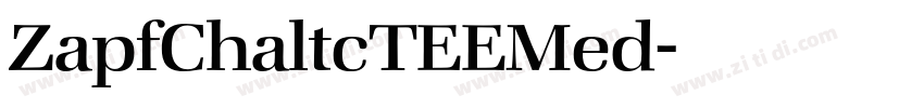 ZapfChaltcTEEMed字体转换