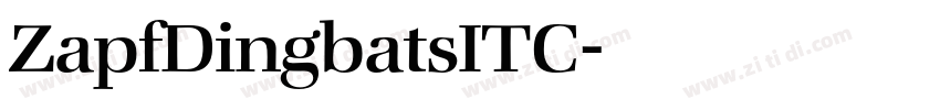 ZapfDingbatsITC字体转换