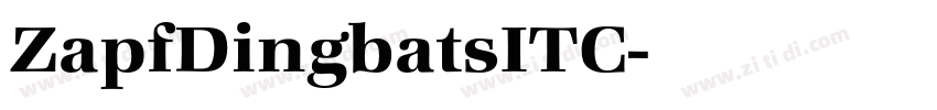 ZapfDingbatsITC字体转换
