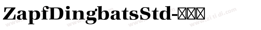 ZapfDingbatsStd字体转换