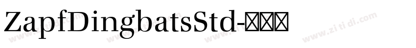 ZapfDingbatsStd字体转换