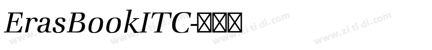 ErasBookITC字体转换
