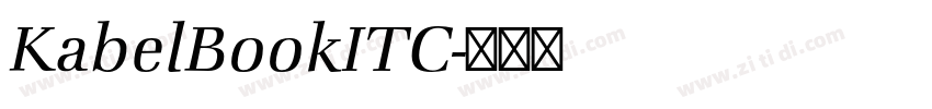 KabelBookITC字体转换 KabelBookITC字体转换