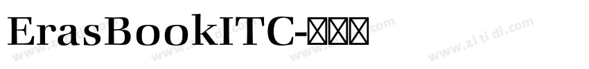ErasBookITC字体转换