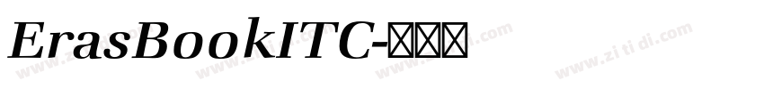 ErasBookITC字体转换