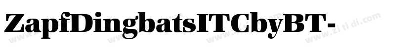 ZapfDingbatsITCbyBT字体转换