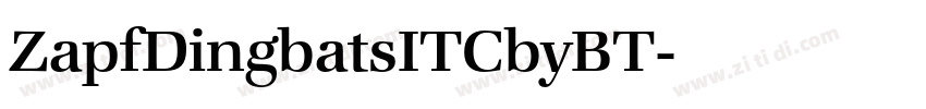 ZapfDingbatsITCbyBT字体转换