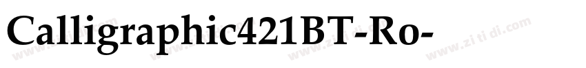 Calligraphic421BT-Ro字体转换