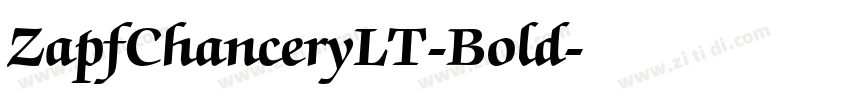ZapfChanceryLT-Bold字体转换