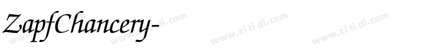 ZapfChancery字体转换