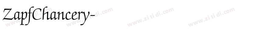 ZapfChancery字体转换