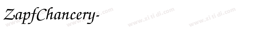 ZapfChancery字体转换