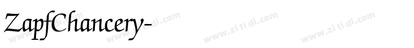 ZapfChancery字体转换