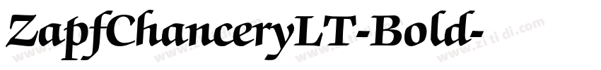 ZapfChanceryLT-Bold字体转换