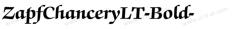 ZapfChanceryLT-Bold字体转换