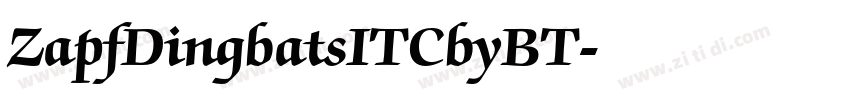 ZapfDingbatsITCbyBT字体转换