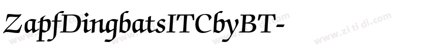 ZapfDingbatsITCbyBT字体转换