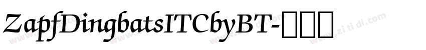 ZapfDingbatsITCbyBT字体转换