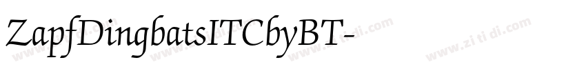ZapfDingbatsITCbyBT字体转换