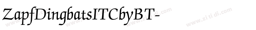 ZapfDingbatsITCbyBT字体转换