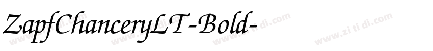 ZapfChanceryLT-Bold字体转换