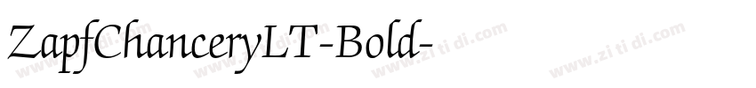 ZapfChanceryLT-Bold字体转换