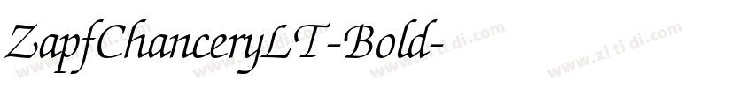 ZapfChanceryLT-Bold字体转换