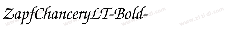 ZapfChanceryLT-Bold字体转换