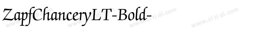 ZapfChanceryLT-Bold字体转换