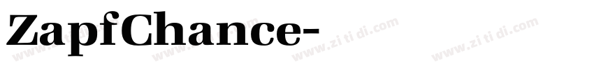 ZapfChance字体转换