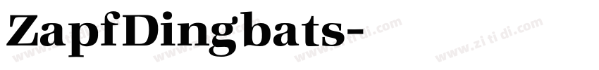 ZapfDingbats字体转换