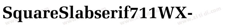 SquareSlabserif711WX字体转换