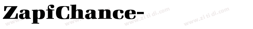 ZapfChance字体转换