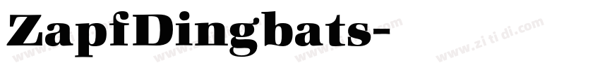 ZapfDingbats字体转换