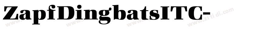 ZapfDingbatsITC字体转换