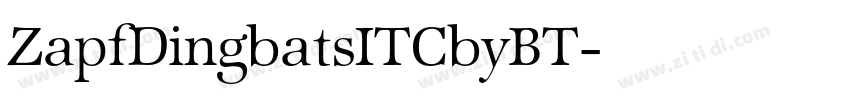 ZapfDingbatsITCbyBT字体转换
