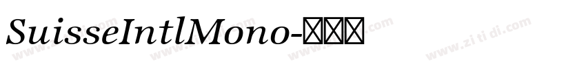 SuisseIntlMono字体转换