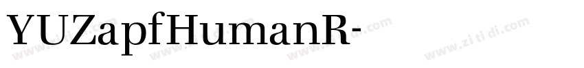 YUZapfHumanR字体转换