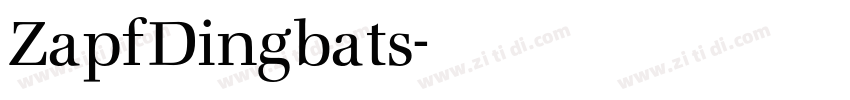 ZapfDingbats字体转换