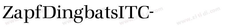 ZapfDingbatsITC字体转换