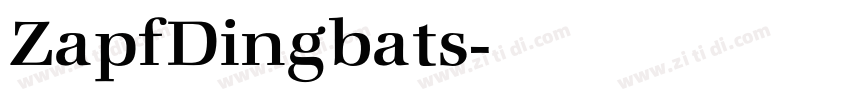 ZapfDingbats字体转换