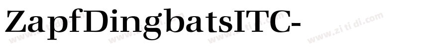 ZapfDingbatsITC字体转换