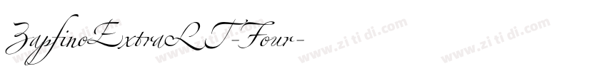 ZapfinoExtraLT-Four字体转换