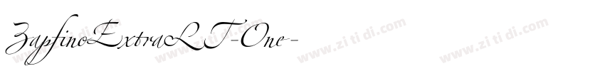 ZapfinoExtraLT-One字体转换