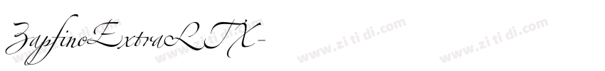 ZapfinoExtraLTX字体转换