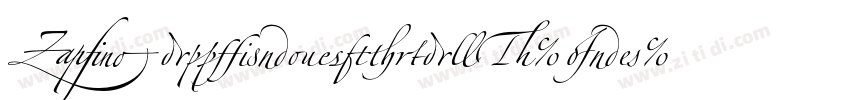 ZapfinoExtraLT-One字体转换