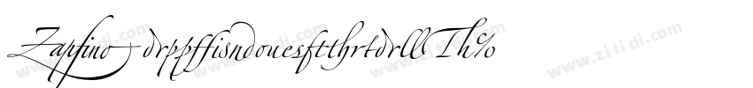 ZapfinoExtraLT字体转换