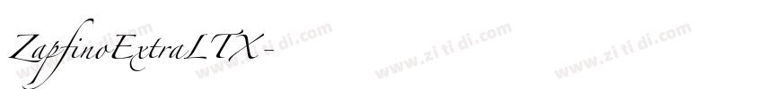 ZapfinoExtraLTX字体转换
