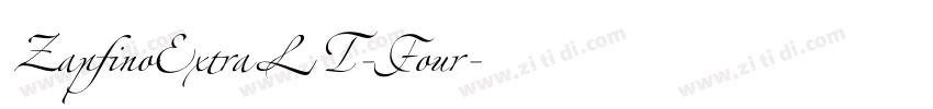 ZapfinoExtraLT-Four字体转换