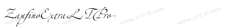 ZapfinoExtraLTPro字体转换